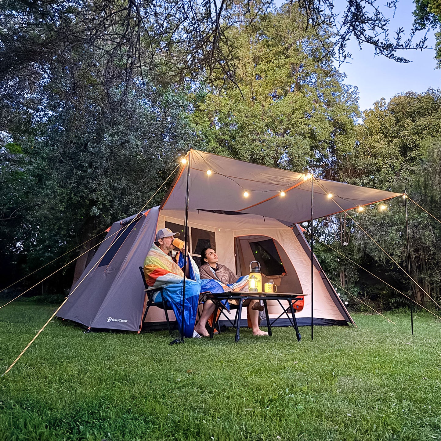 Carpa Quintay VIII 8 Personas 3000 Mm Cubre Techo Largo Toldo Extendido