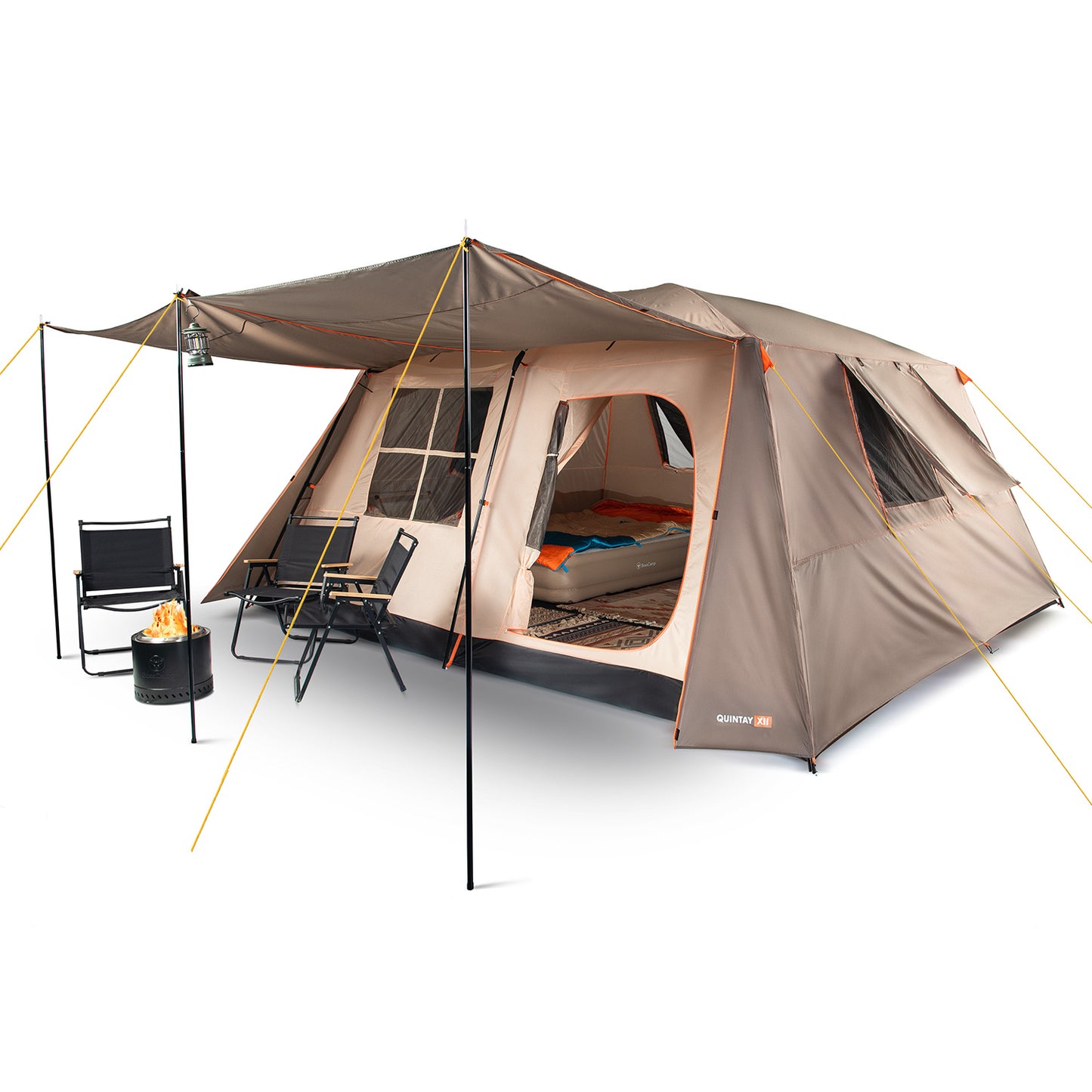 Carpa Quintay XII 12 Personas 3000 Mm Cubre Techo Largo Toldo Extendido