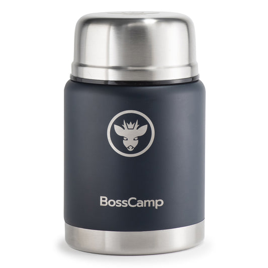 Termo Comida BossCamp 500 ml Azul Acero Inox Bolso Cuchara