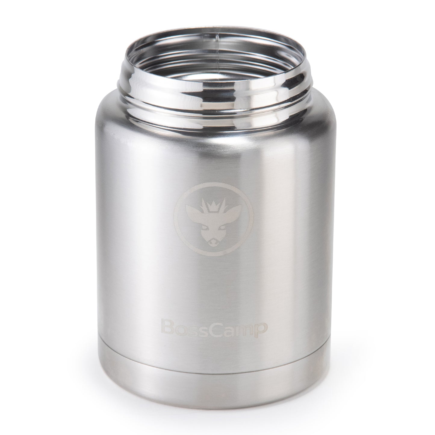 Termo Comida BossCamp 500 ml Plata Acero Inox Bolso Cuchara