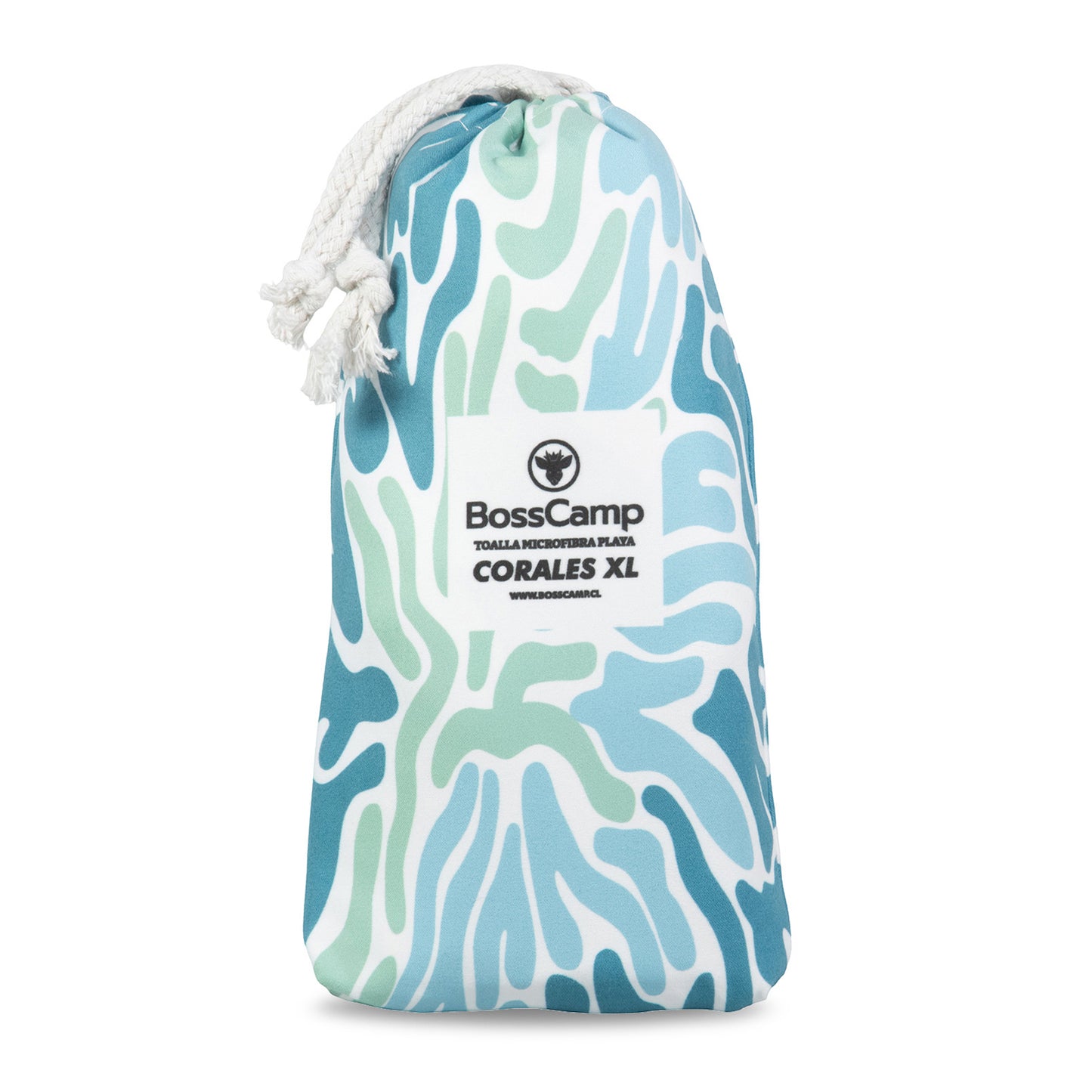 Toalla Playa Microfibra Grande XL Corales Bosscamp (90 x 200)