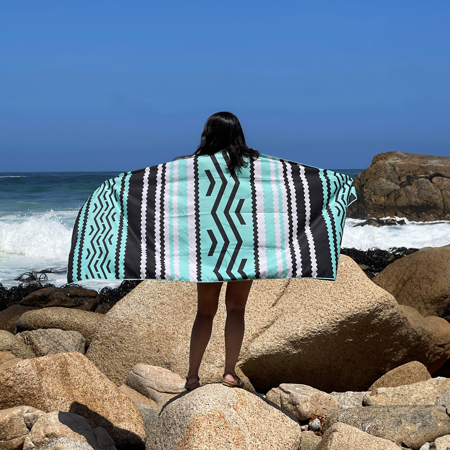 Toalla Playa Microfibra Grande XL Salar Bosscamp (90 x 200)