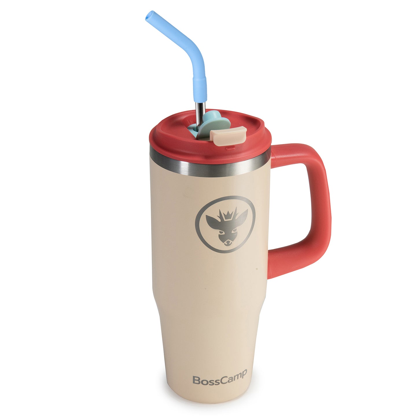 Vaso Térmico Tumbler Mug Termo BossCamp 1000ml Tapa 2 en 1 Arena