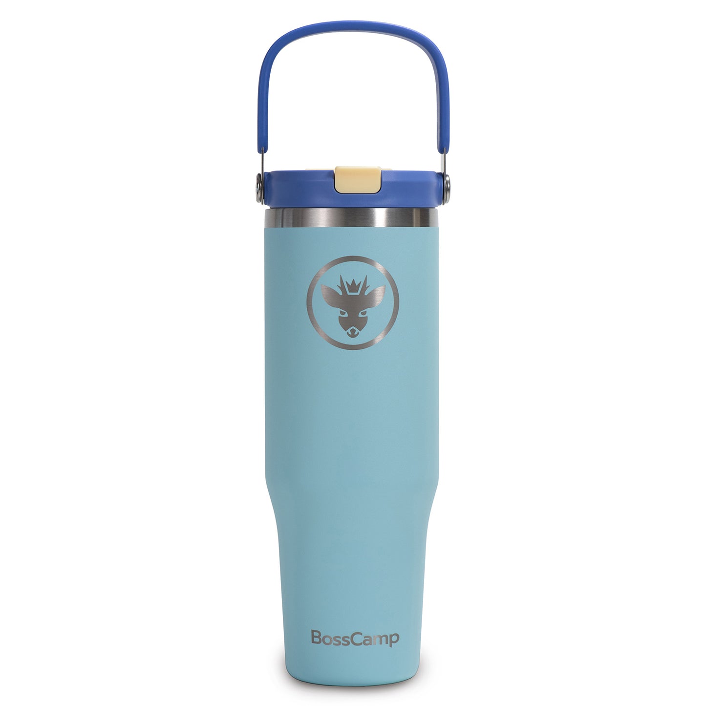 Vaso Termico Tumbler Mug Termo BossCamp 1200ml Tapa 2 en 1 Cielo