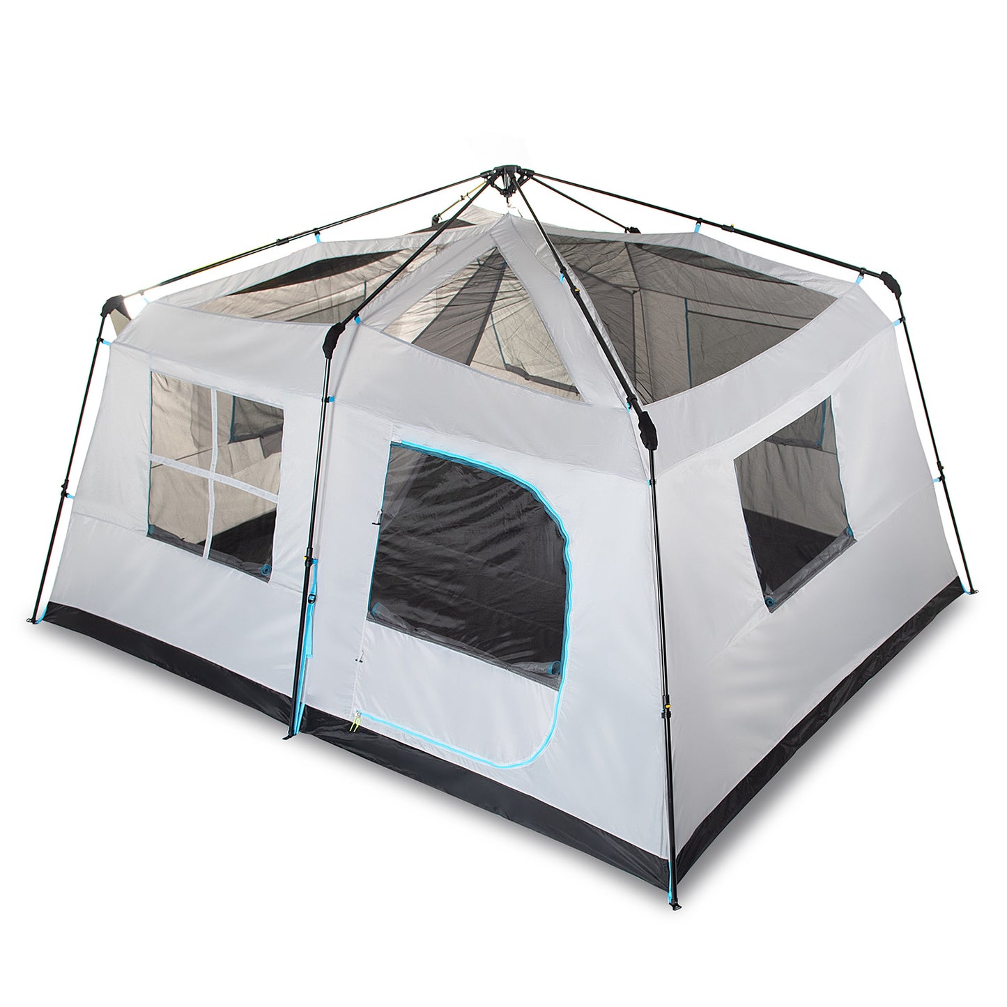 Carpa Camping Quintay 10 Personas Instant Black & Fresh 3000 Mm Cubre Techo Largo
