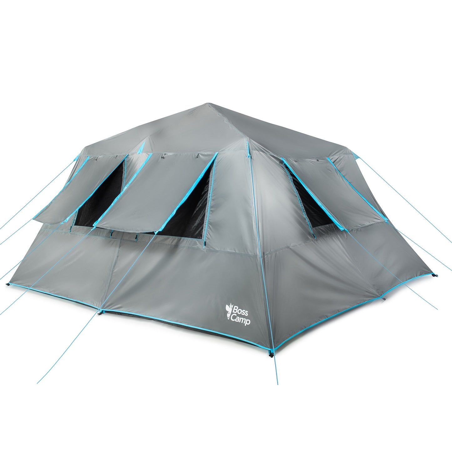 Carpa Camping Quintay 10 Personas Instant Black & Fresh 3000 Mm Cubre Techo Largo