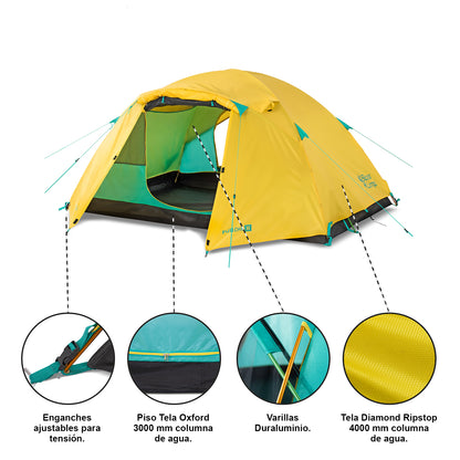Carpa Técnica Puelche II, 2 Personas 4.000 mm