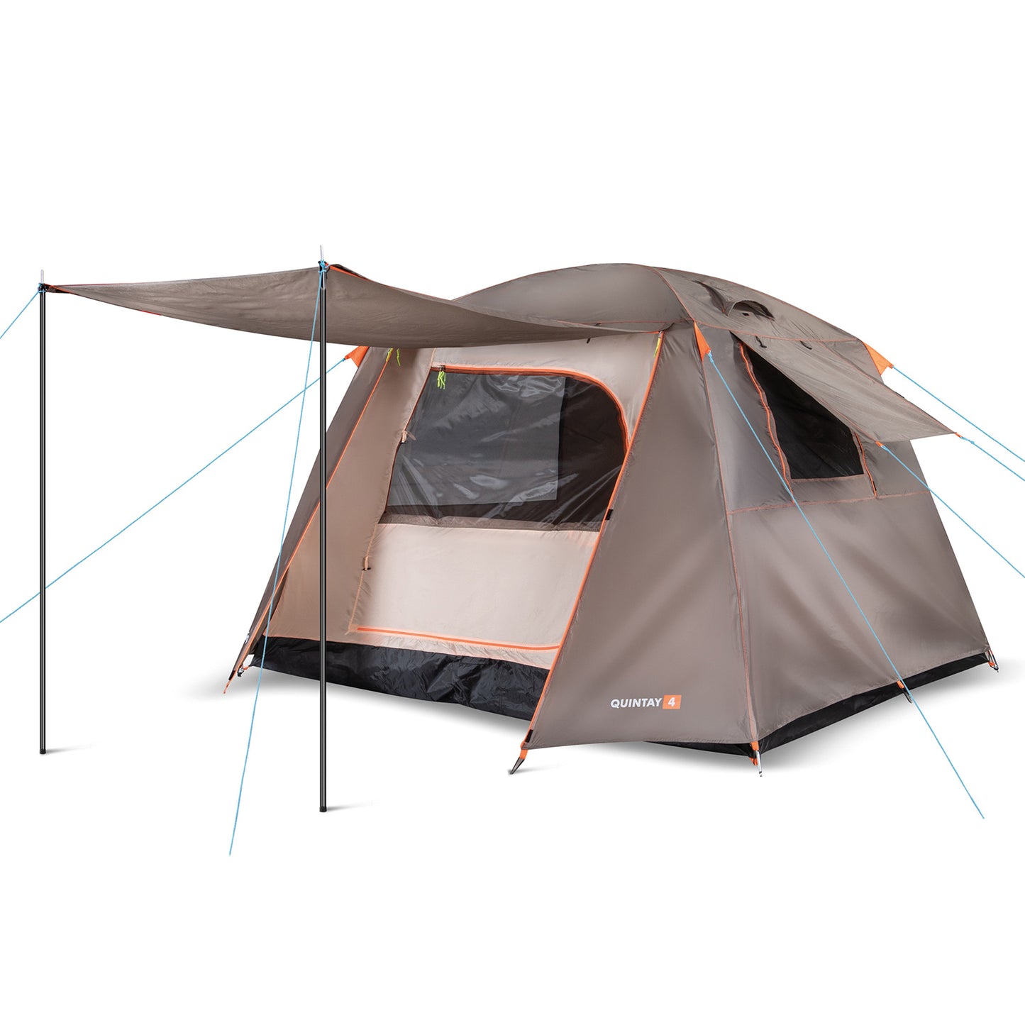 Carpa Camping Quintay 4 Personas 3000 Mm Cubre Techo Largo