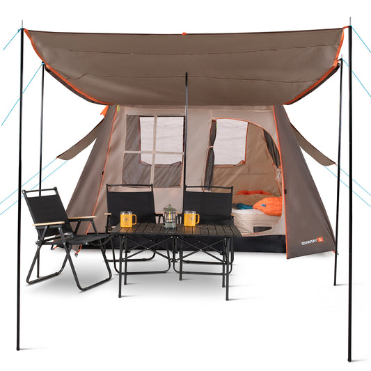 Carpa Camping Quintay 6 Personas 3000 Mm Cubre Techo Largo Toldo Extendido