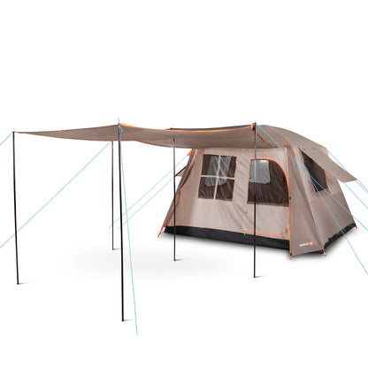Carpa Camping Quintay 6 Personas 3000 Mm Cubre Techo Largo Toldo Extendido