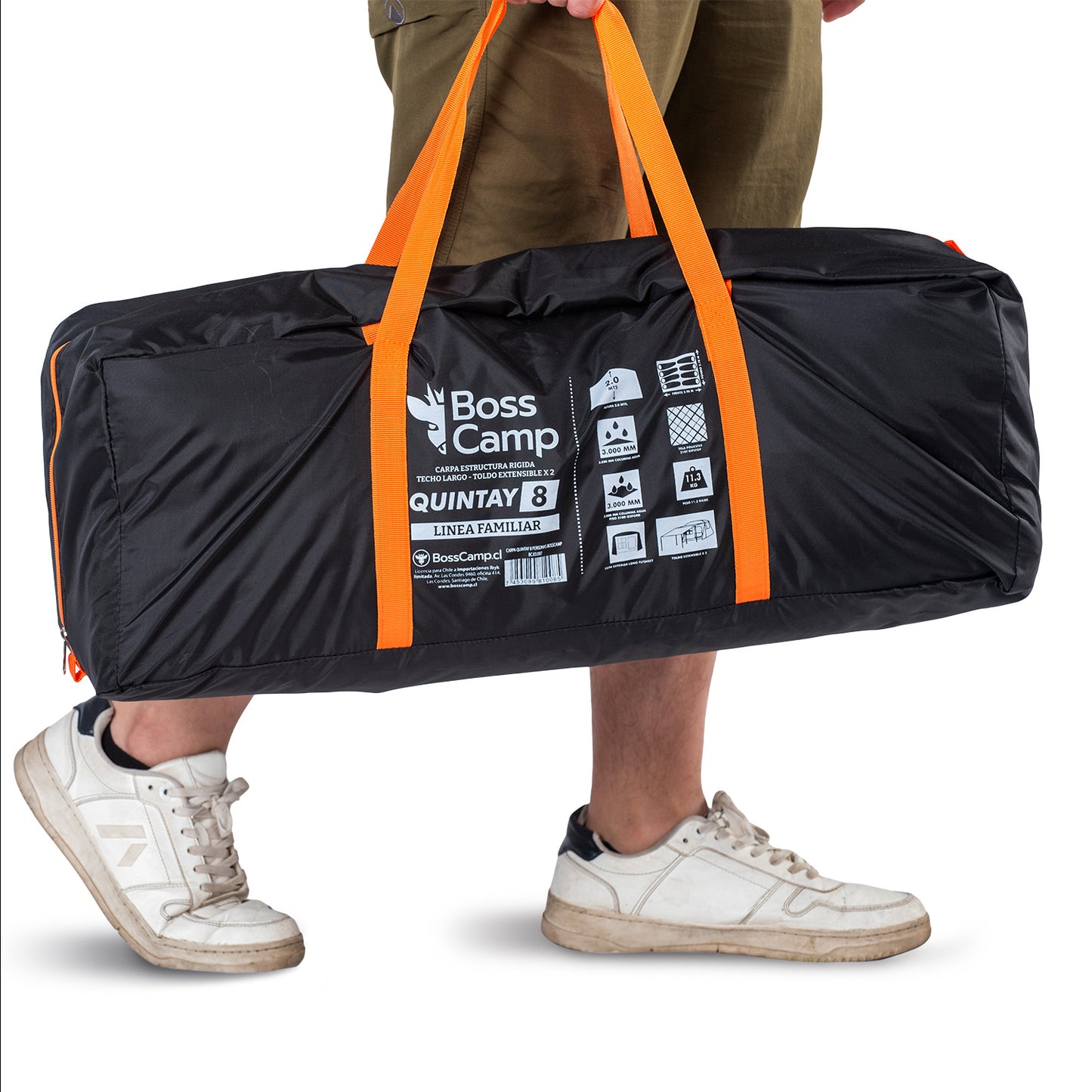 Carpa Quintay 8 Personas 3000 Mm Cubre Techo Largo Toldo Extendido