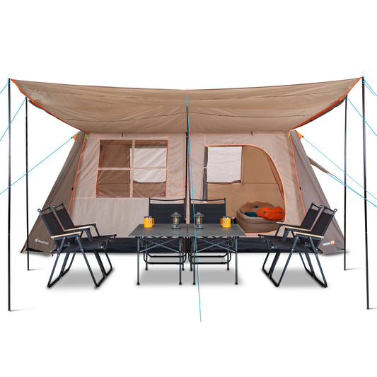 Carpa Camping Quintay 12 Personas 3000 Mm Cubre Techo Largo Toldo Extendido