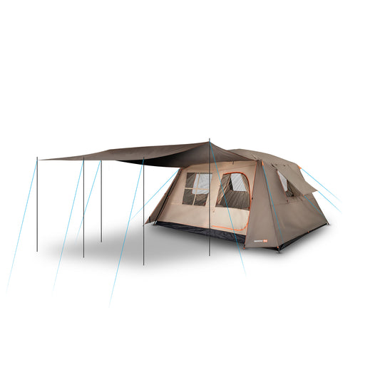 Carpa Quintay VIII 8 Personas 3000 Mm Cubre Techo Largo Toldo Extendido