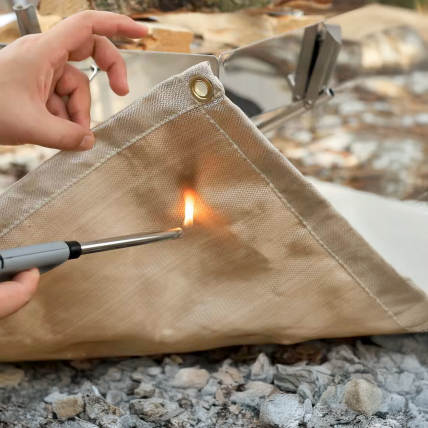 Tela Ignífuga Resistente a Altas Temperaturas 30 x 30 cm – Protector de Superficies