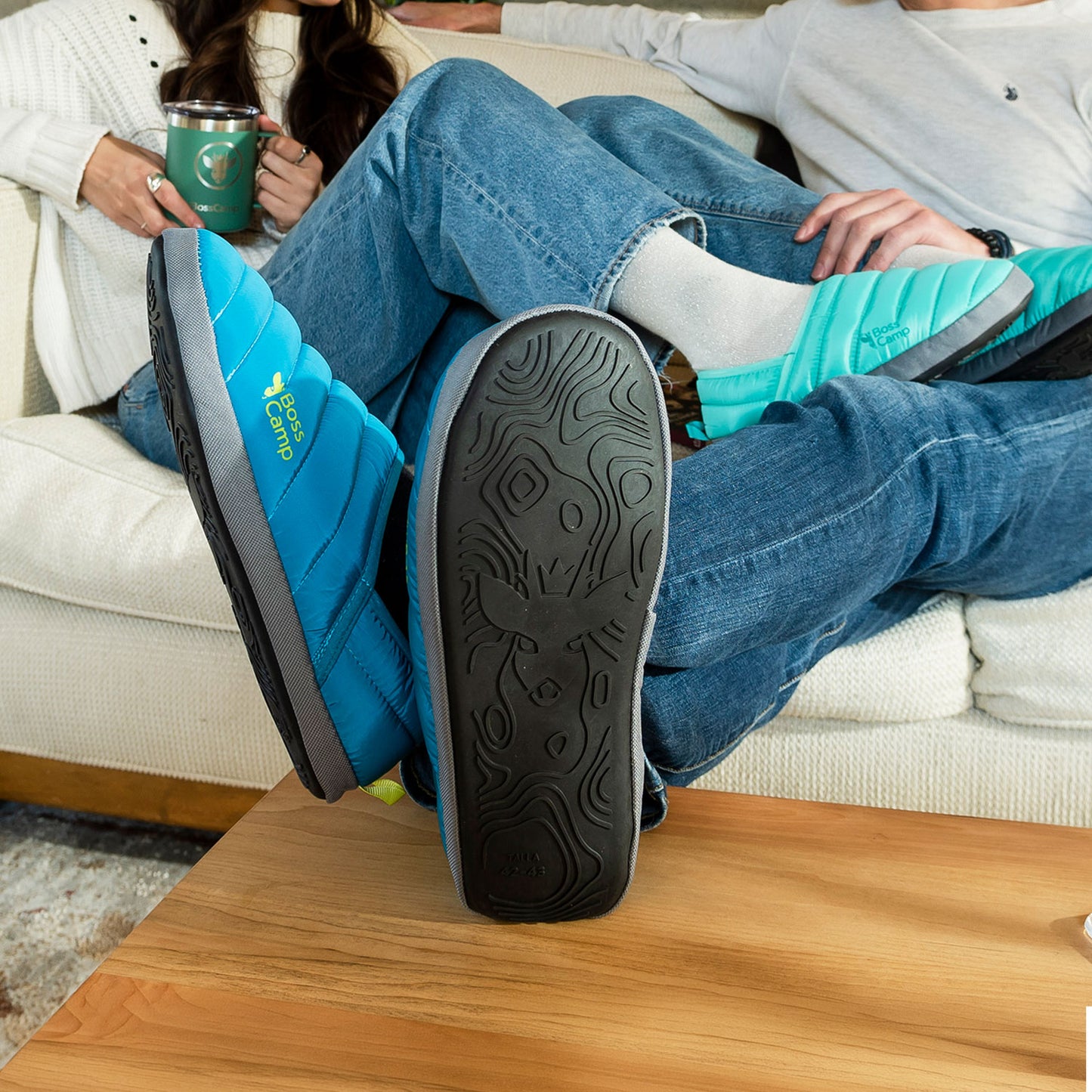 Pantufla Térmica SoftShoes Quintay Adulto Azul