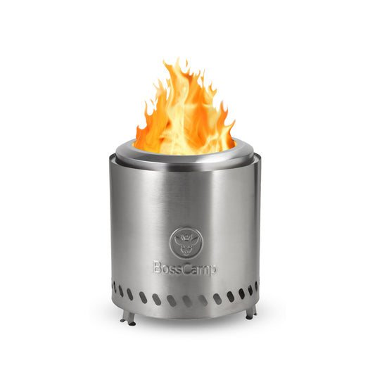 Brasero Sobremesa Sin Humo Fireboss Tabletop 22 cm Silver