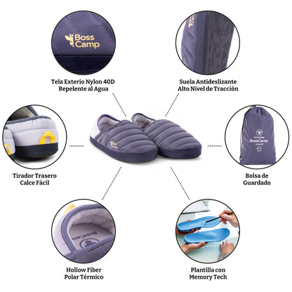 Pantufla Térmica SoftShoes Quintay Adulto Violet