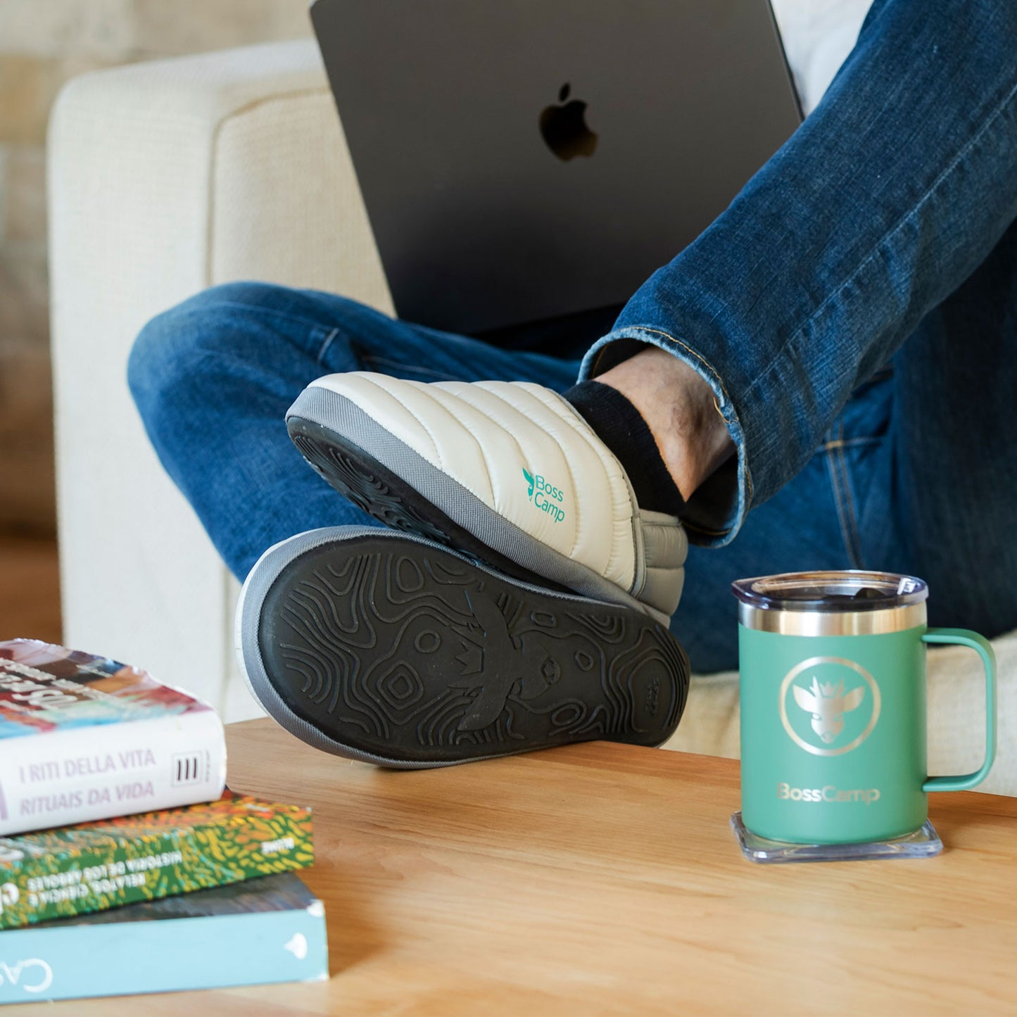 Pantufla Térmica SoftShoes Quintay Adulto Gris