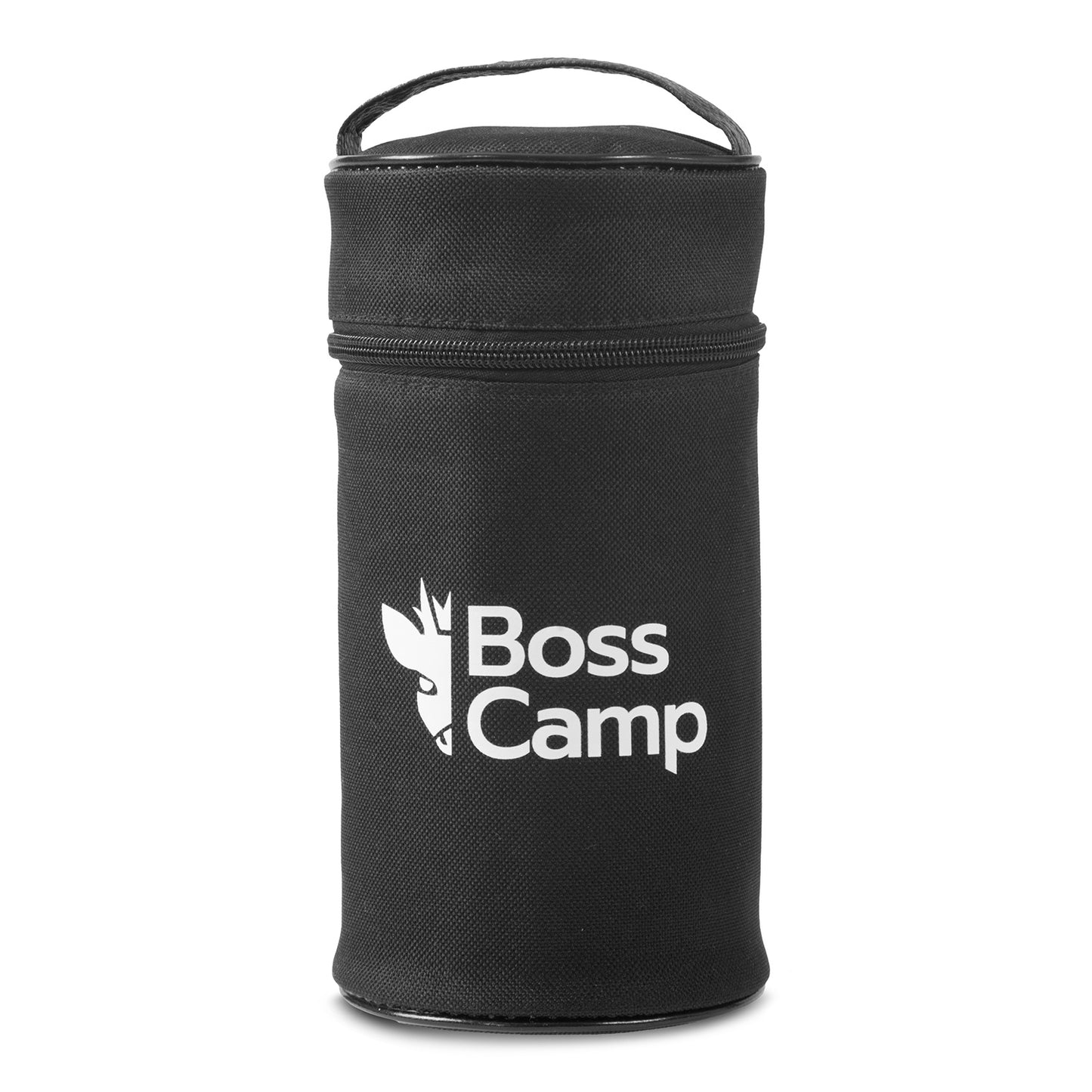Termo Comida BossCamp 750 ml Negro Acero Inox Bolso Cuchara