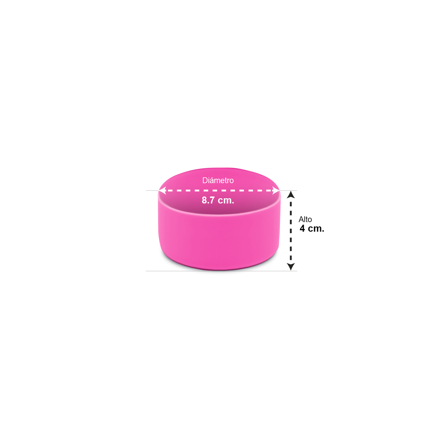 Base Protectora de Silicona para Botellas con Base Grande