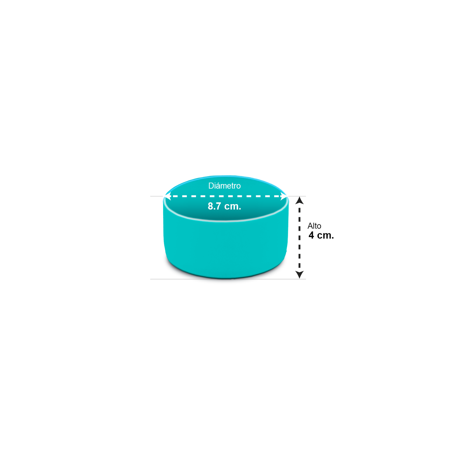 Base Protectora de Silicona para Botellas con Base Grande