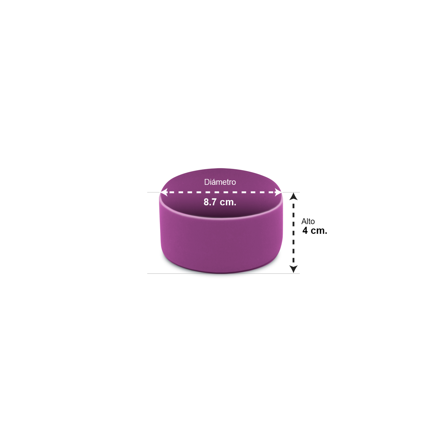 Base Protectora de Silicona para Botellas con Base Grande