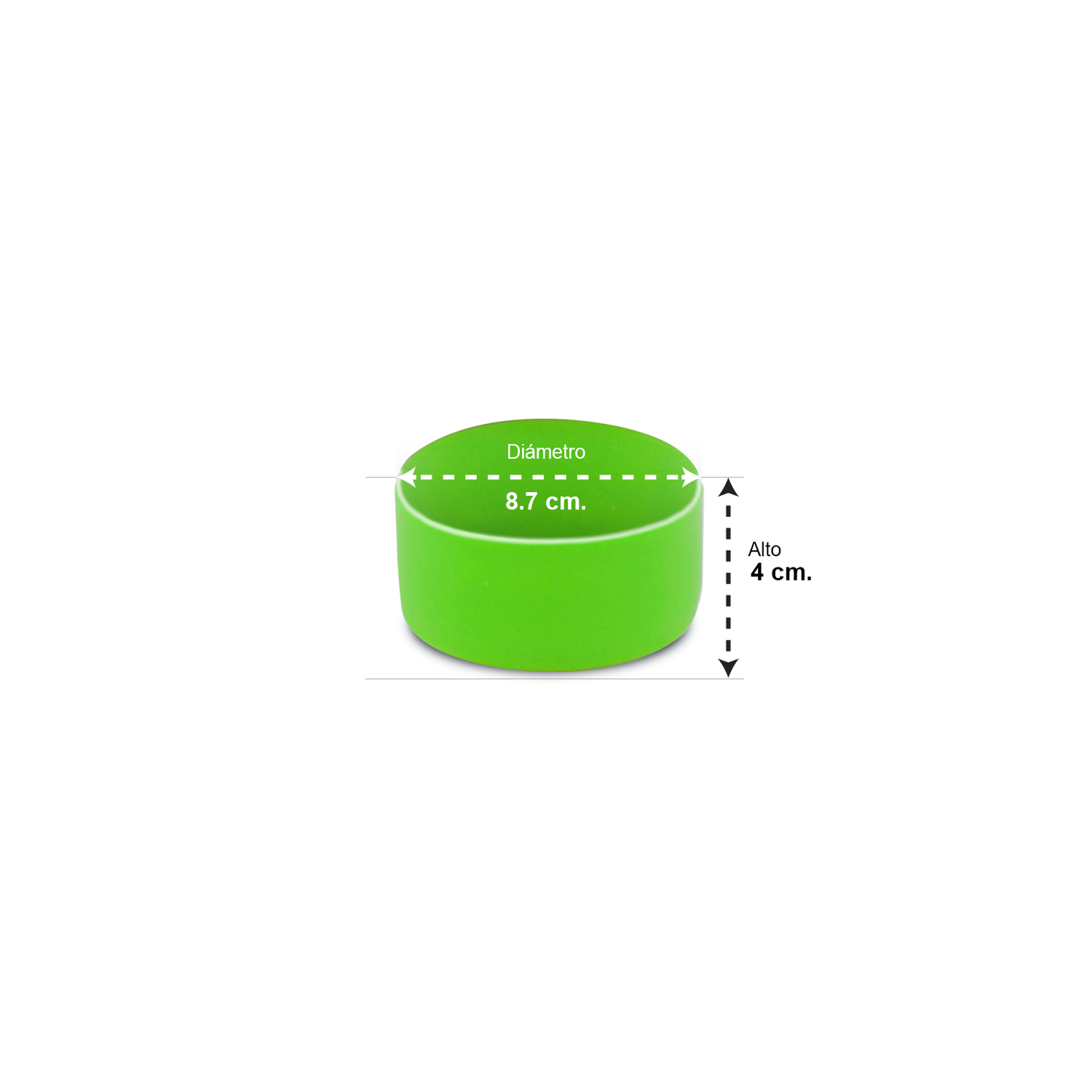 Base Protectora de Silicona para Botellas con Base Grande
