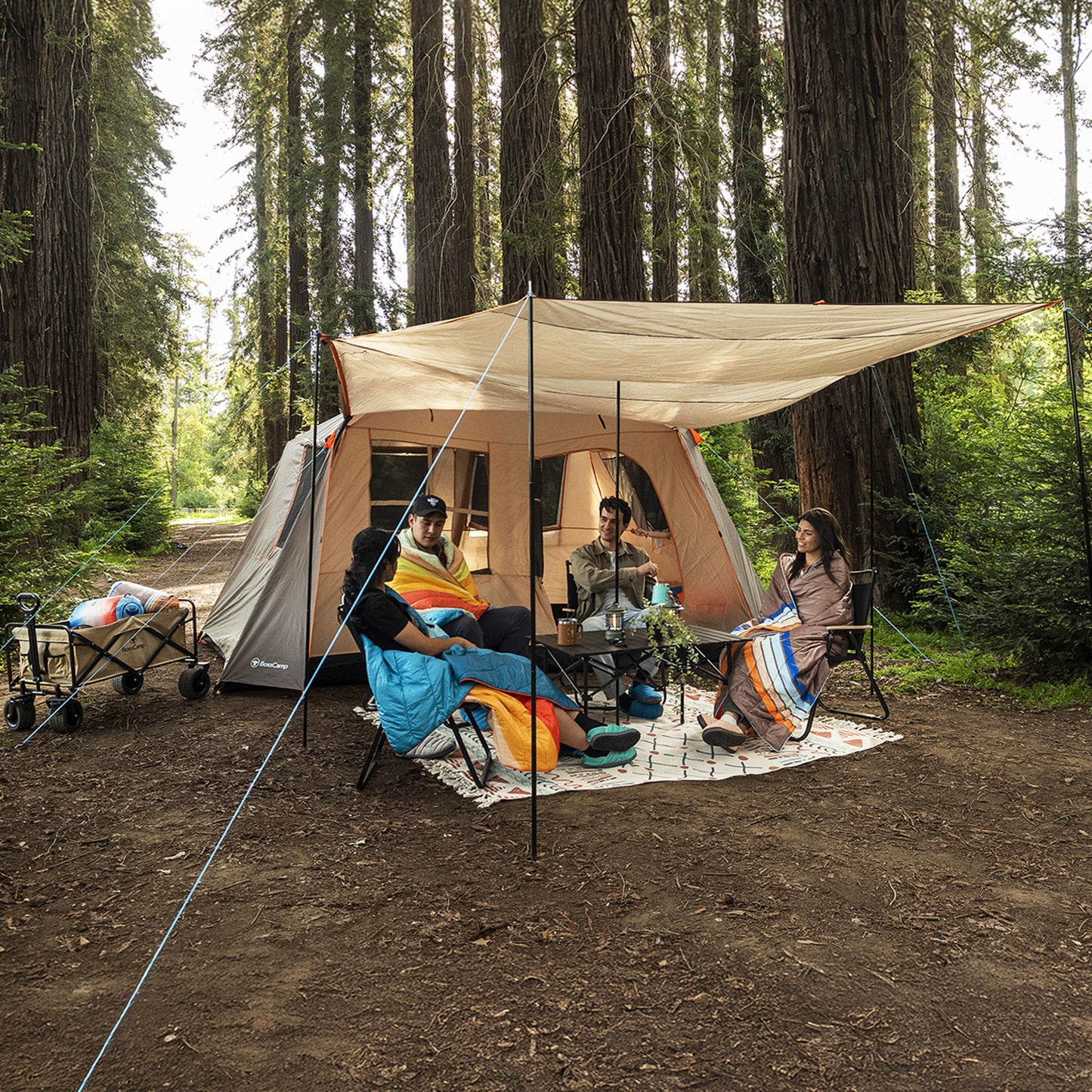 Carpa Quintay 8 Personas 3000 Mm Cubre Techo Largo Toldo Extendido