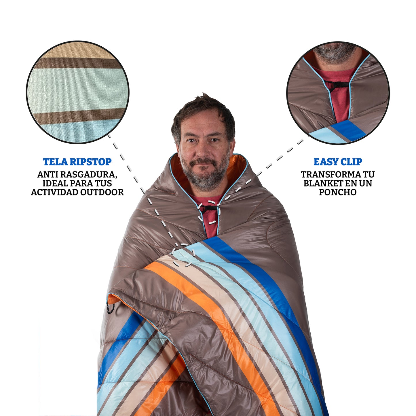 Manta Térmica Blanket Quintay Bosscamp (130 x 190 cm)