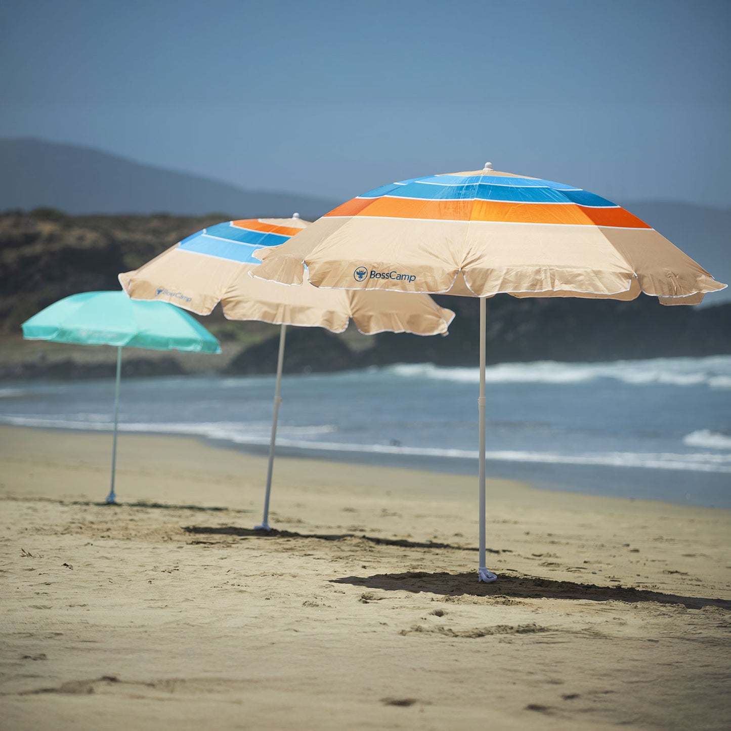 Quitasol Sombrilla Playa Grande 2,5 m UV+50 Quintay Sol Bosscamp
