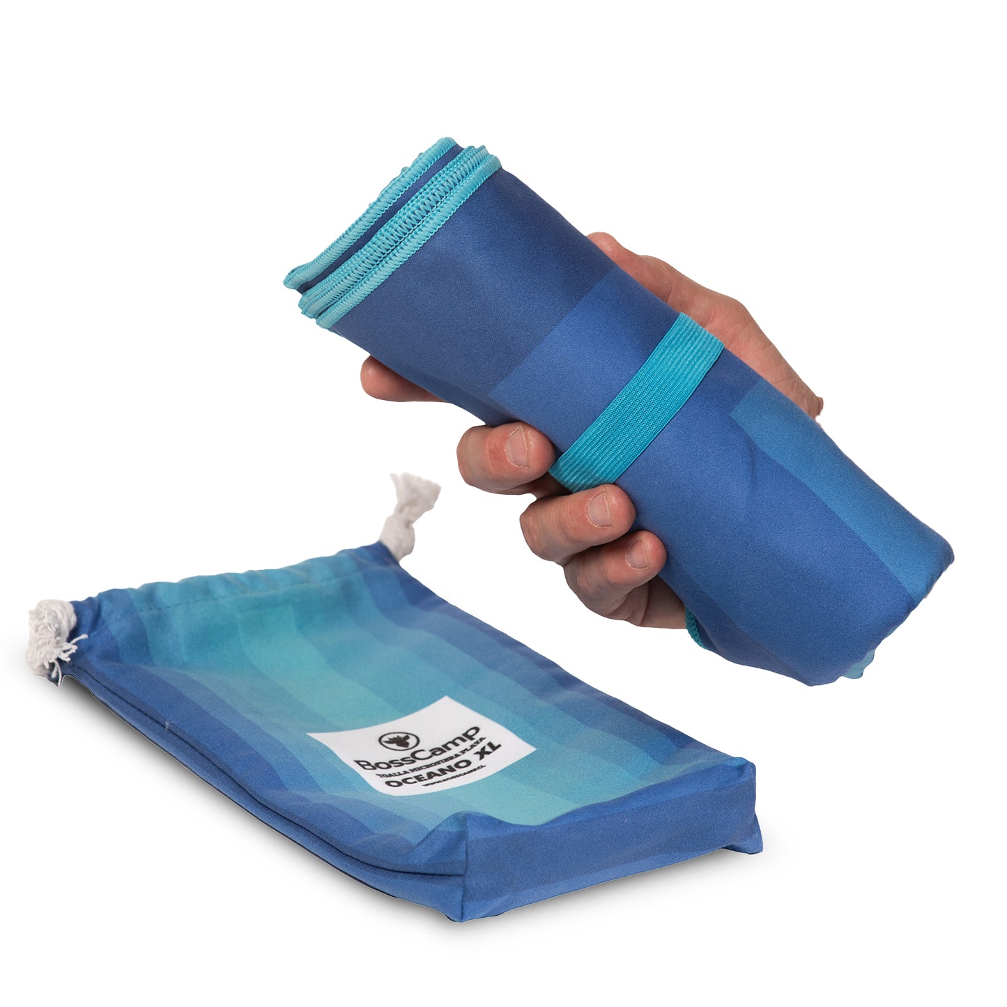 Toalla Playa Microfibra Grande XL Oceano Bosscamp (90 x 200)