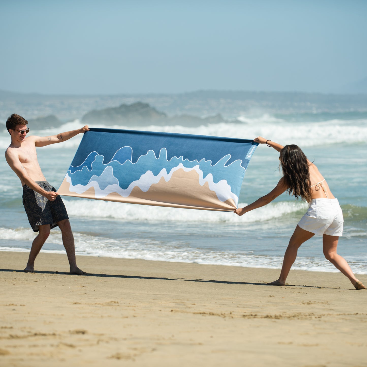 Toalla Playa Microfibra Grande XL Pichilemu Bosscamp (90 x 200)