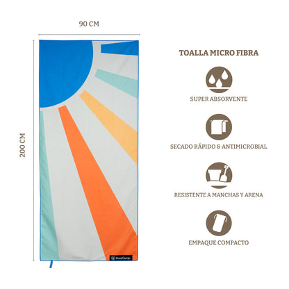 Toalla Playa Microfibra Grande XL Sol Bosscamp (90 x 200)