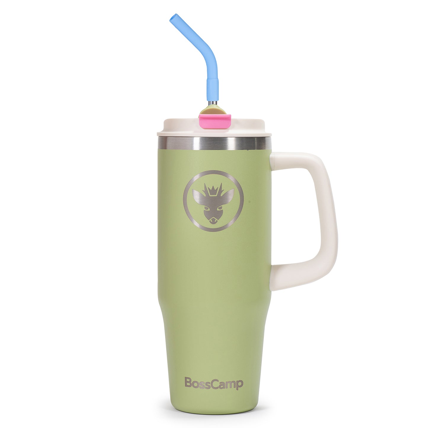 Vaso Térmico Tumbler Mug Termo BossCamp 1000ml Tapa 2 en 1 Verde