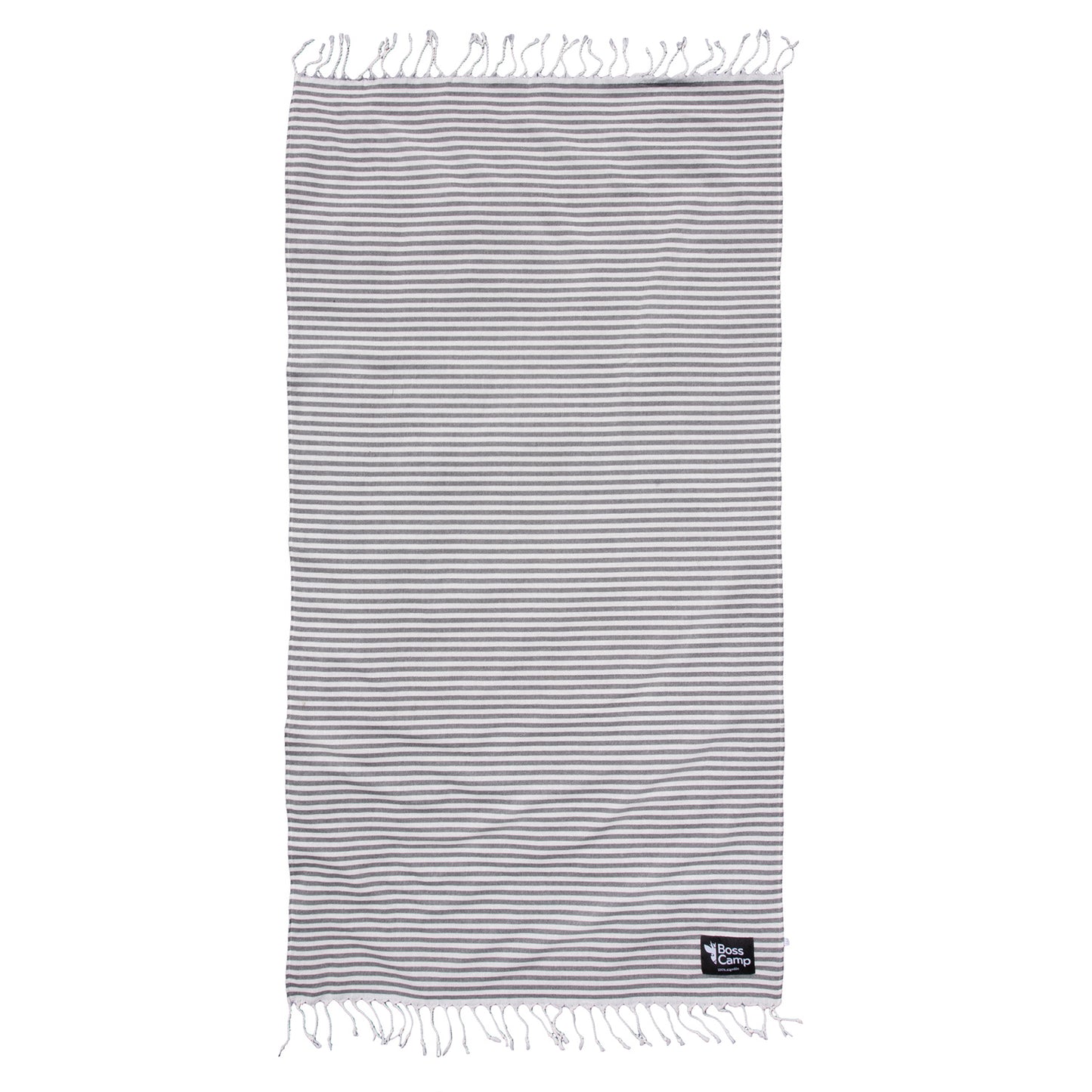 Toalla Turca 100% Algodón Línea Negra Bosscamp (100 x 180)