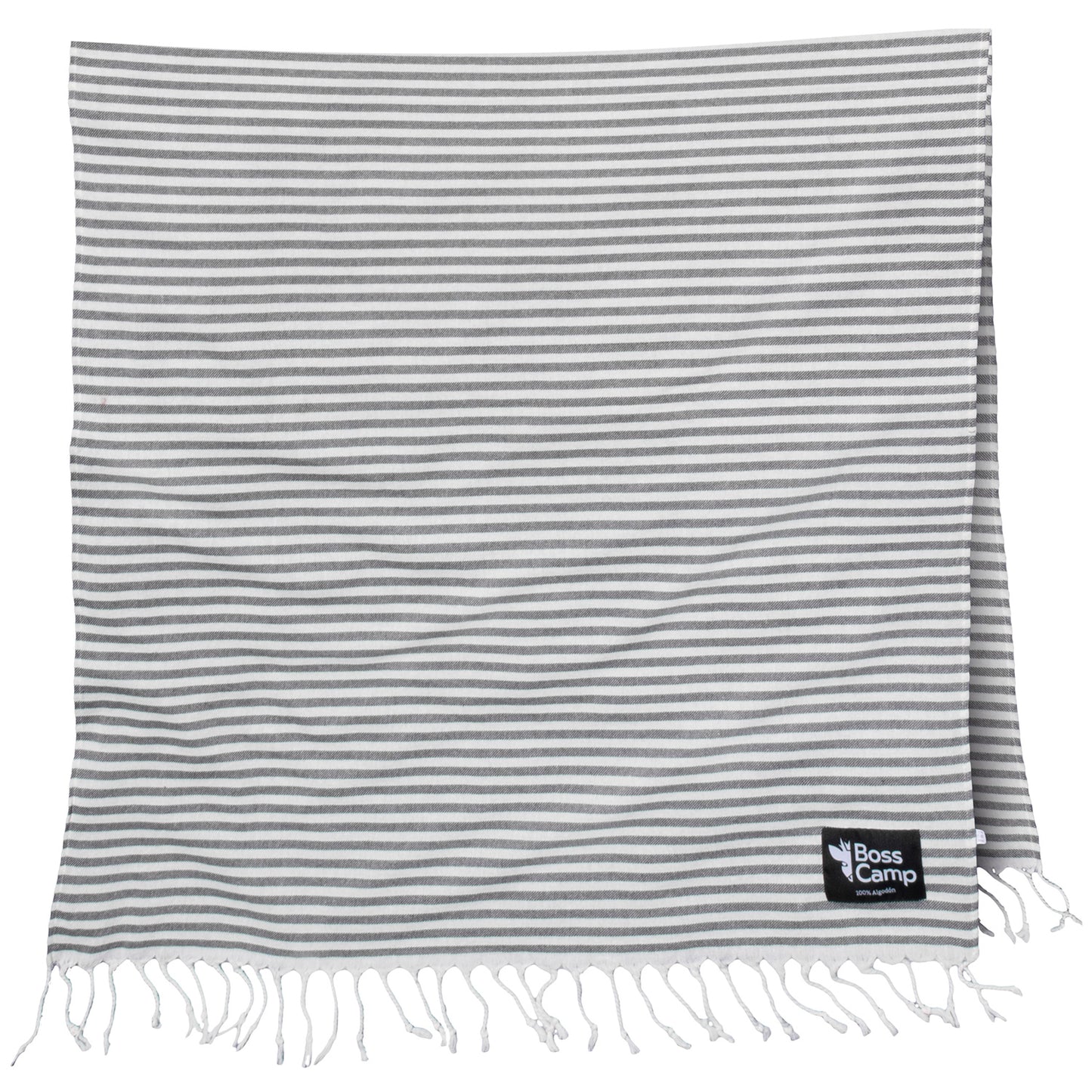 Toalla Turca 100% Algodón Línea Negra Bosscamp (100 x 180)